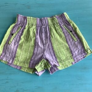 Out From Under Striped Linen Shorts
